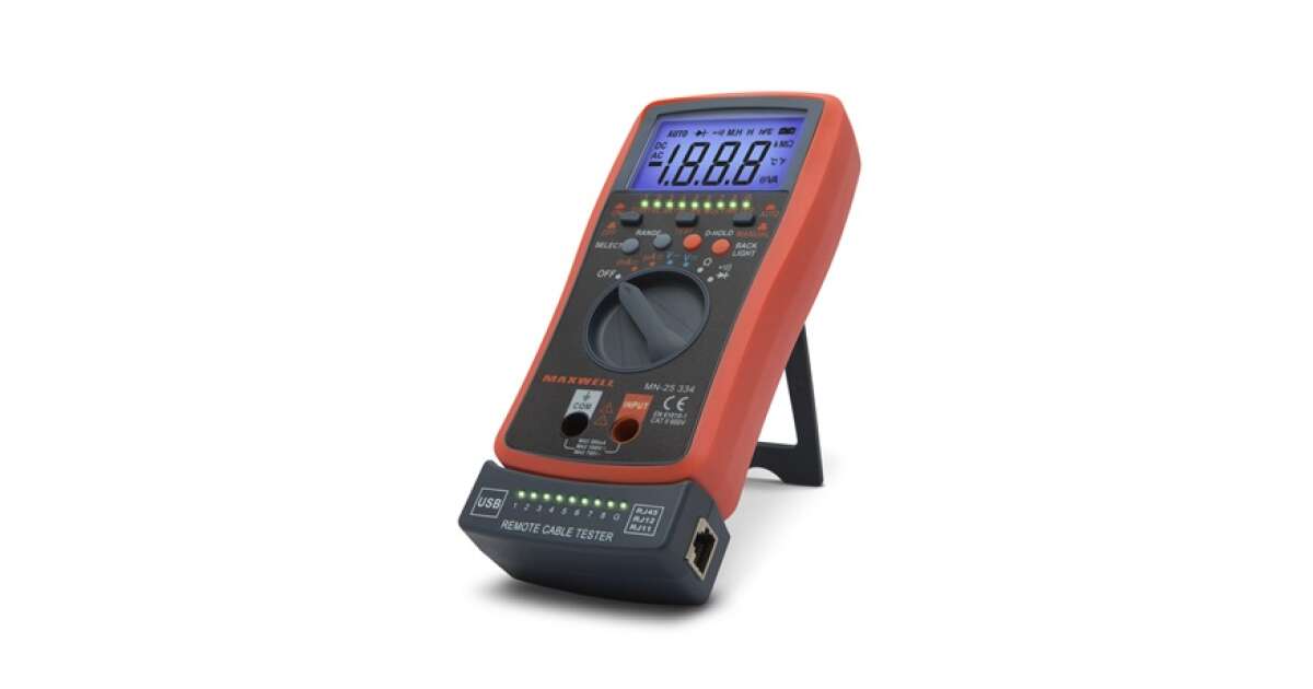 Maxwell-Digital Digital multimeter automatic 25334 