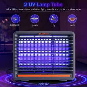 Mosquito Killer Elektromos rovarcsapda 8W electric insect trap with 2 UV lamps, attracts flies, mosquitoes, gnats, and moths - Nonbrand Insect trap