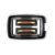 Top view of Domo DO959T toaster with two slices of bread
