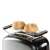 Domo stainless steel toaster with bun warmer, buns on top