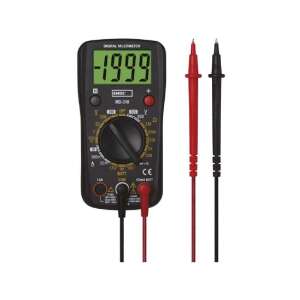 Emos MD-310 Digital-Multimeter, schwarz, mit roten und schwarzen Messspitzen - Multimeter