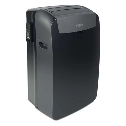 Whirlpool PACB29COL mobil klíma, fekete, 9000 BTU, 2.8KW, ferde nézet