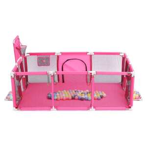 Gyermek járóka focikapuval és kosár palánkkal (rózsaszín) + 100 darab labda 61126794 - Járóka