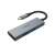 Akasa USB-C hub with HDMI, 2x USB 3.0, gray