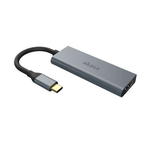 Adaptor Akasa USB-C la HDMI, gri