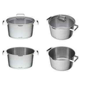 G21 Gourmet Magic 28 cm-es rozsdamentes acél lábas kollázs, több nézet - Konyha & Étkezés