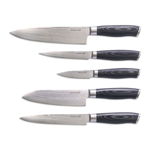 G21 Gourmet Damascus késkészlet - 5 darabos
