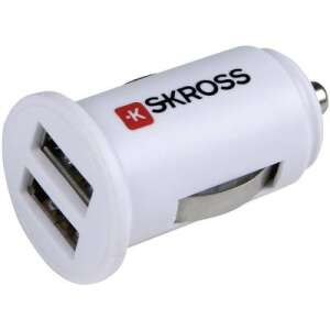 Szivargyújtó USB töltő adapter 2 részes USB aljzattal 12V/5V (max.) 1A Skross Midget 2.900610 MCC Dual