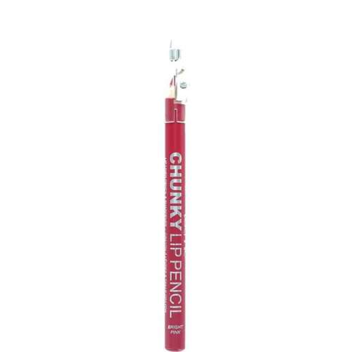 Technic Chunky Lip Pencil in Bright Pink, a long-lasting, highly pigmented lip liner and lipstick in one