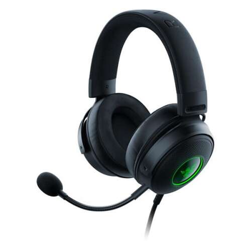 Черни геймърски слушалки Razer Kraken V3 Hypersense с микрофон