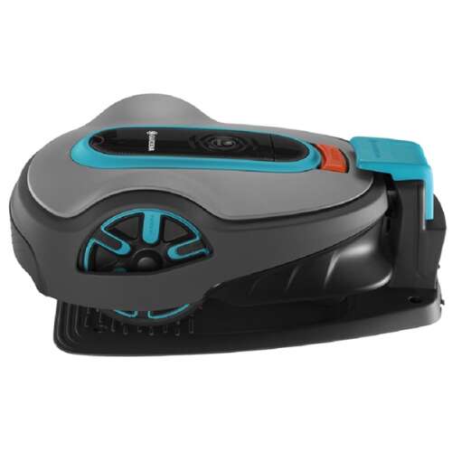 Gardena Sileno life 1000 robotic lawnmower, side view