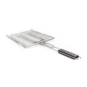 Rozsdamentes acél halgrill fa fogantyúval, G21 grillrács halakhoz - G21