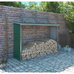 G21 Zöld Tüzifa Tároló fával megtöltve - Kandalló & Kályha kiegészítő