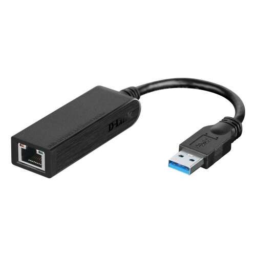 D-Link DUB-1312 USB 3.0 Gigabit Ethernet Adapter, schwarz, Netzwerkadapter, USB zu Ethernet Adapter