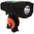 Esperanza SCORPIUS PRO 1750LX przednia lampka rowerowa, czarna, z pomarańczowym uchwytem