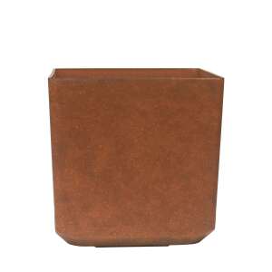 G21 Element Block virágcserép, barna, négyzet alakú, műanyag - G21