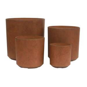 G21 Element Cork virágcserép szett, barna virágtartók - G21