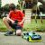 Exost Xmoke remote control car being played with outdoors