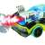 Exost RC Xmoke remote control car, blue and black with yellow accents, 1:14 scale, smoke effect
