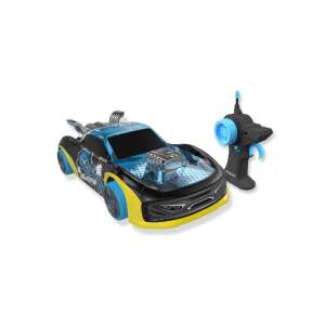 Exost RC Xmoke ferngesteuertes Auto, blau und schwarz mit gelben Akzenten, Maßstab 1:14 - Silverlit