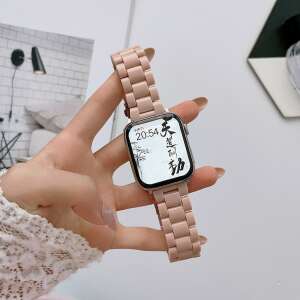 Apple Watch fém óraszíj, kompatibilis 42/44/45mm kijelzőjű okosórákkal, pink 61146989 