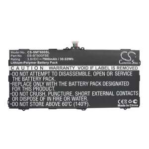 Cameron Sino 7900 mAh Cserélhető Akkumulátor Samsung Galaxy Tab S 10.5 (SM-T800, SM-T805) készülékhez - Tablet akkumulátor