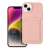 Forcell iPhone 14 Szilikon Tok Kártyatartóval - Rózsaszín 61168691