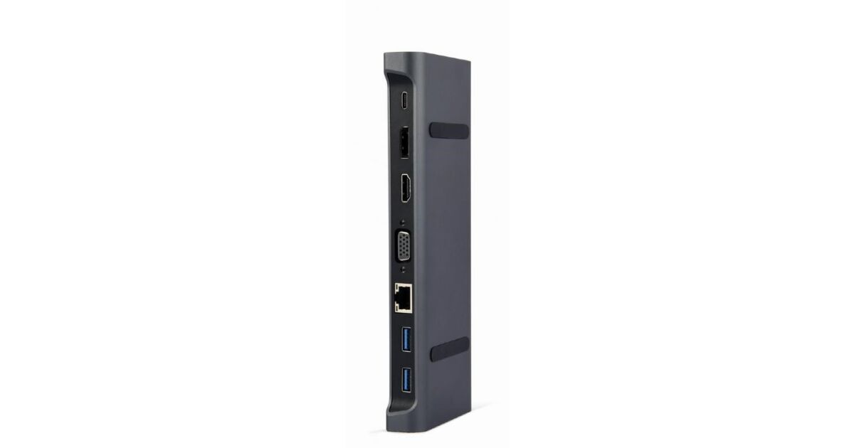 Gembird Multi Port Adapter USB Type C 9in1 USB hub szürke (A-CM-COMBO9-02) (A-CM-COMBO9-02) 133541950