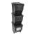 Black recycling tower set, Excellent Houseware, 3 bins, kitchen, bathroom, office, home, recycling, trash, garbage, waste, sorting, storage