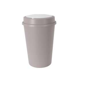 Excellent Houseware Mülleimer, Polypropylen, 40 x 58 cm, 47 l, Creme