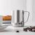 Quasar &Co.®, 2-piece stainless steel pitcher set with scale, frothing latches with handle, milk or cappuccino jugs, with spout, bar jugs, barista jugs, 350 ml, h 9 cm 134579852