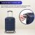 Quasar & Co. Cabin Suitcase, Line model, 40 x 30 x 20 cm, 4 removable wheels, ABS, Dark Blue 141968318