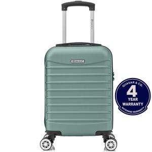 Quasar & Co. Cabin Suitcase, Line model, 40 x 30 x 20 cm, 4 removable wheels, ABS, Turquoise 142052456 - Dressing Accessory