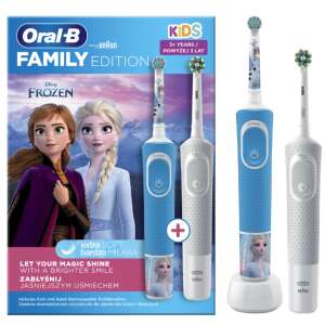 Oral-B Vitality Pro D103+Kids D100 3+ Frozen Elektrische Zahnbürste, blau-grau 61229047 Mundpflege