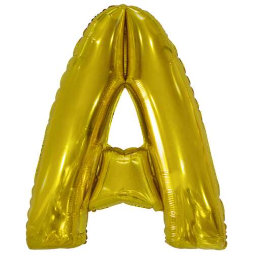 Arany 'A' Betűs Fólia Lufi - 86 cm