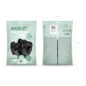 ECO lufi, latex, 30cm 100 db, pasztel fekete 61232615 