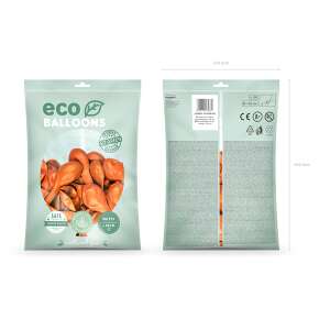 Eco lufi, latex, metál narancs, d30, 100 db 61232650 