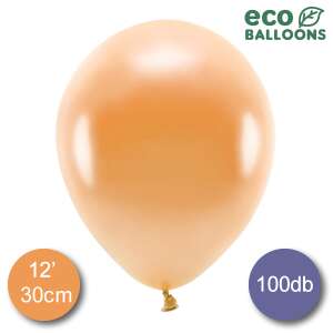 Eco Balloons 30 cm-es kék metál latex lufi - Lufi