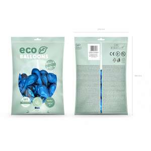 Eco lufi, latex, metál kék, d30, 100 db 61232702 