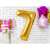 PartyDeco Arany 7-es Fólia Lufi - 86 cm 61235478