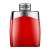 Flakon Montblanc Legend Red Eau de Parfum, czerwony i srebrny, widok z przodu