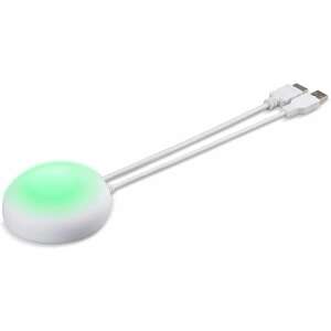 Acer CastMaster Touch WPT2-H HDMI transmitter, white, angled view, with cables - Transmitter