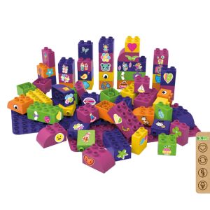 BiOBUDDi BB-0009 60 de blocuri de construcție bio pentru joacă creativă - Jocuri de constructie - Lego
