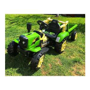 SZOMIK Elektromos Traktor Gyermekeknek Távirányítóval USB-vel TRAK-M-4 - zöld 61252542 Elektromos járművek - Elektromos traktor