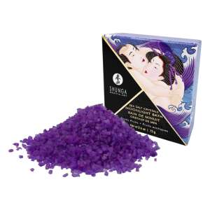 Shunga Exotic Fruits bath salts crystals with Dead Sea minerals, 75g, purple, romantic bath, sensual experience - SHUNGA Erotic Art