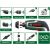 Bosch IXO 7 cordless screwdriver with various attachments: offset angle, torque setting, drilling, universal cutting, angle screw, BBQ blower, spice mill, corkscrew