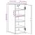 vidaXL Cipősszekrény 2 db - Fekete - 32x35x70 cm 173481704