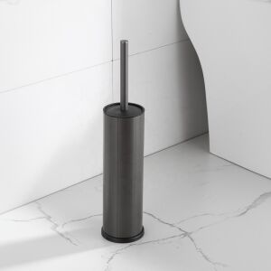 Viva NERO matt fekete hengeres WC kefe tartó - Viva Style