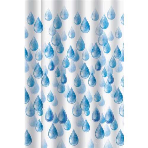 Zuhanyfüggöny - WATER DROP - Impregnált textil - 180 x 200 cm