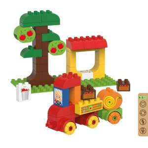 Set de blocuri de construcție BiOBUDDi BB-0244 Apple Farm, include tractor, măr, chioșc și accesorii - Jocuri de constructie - Lego